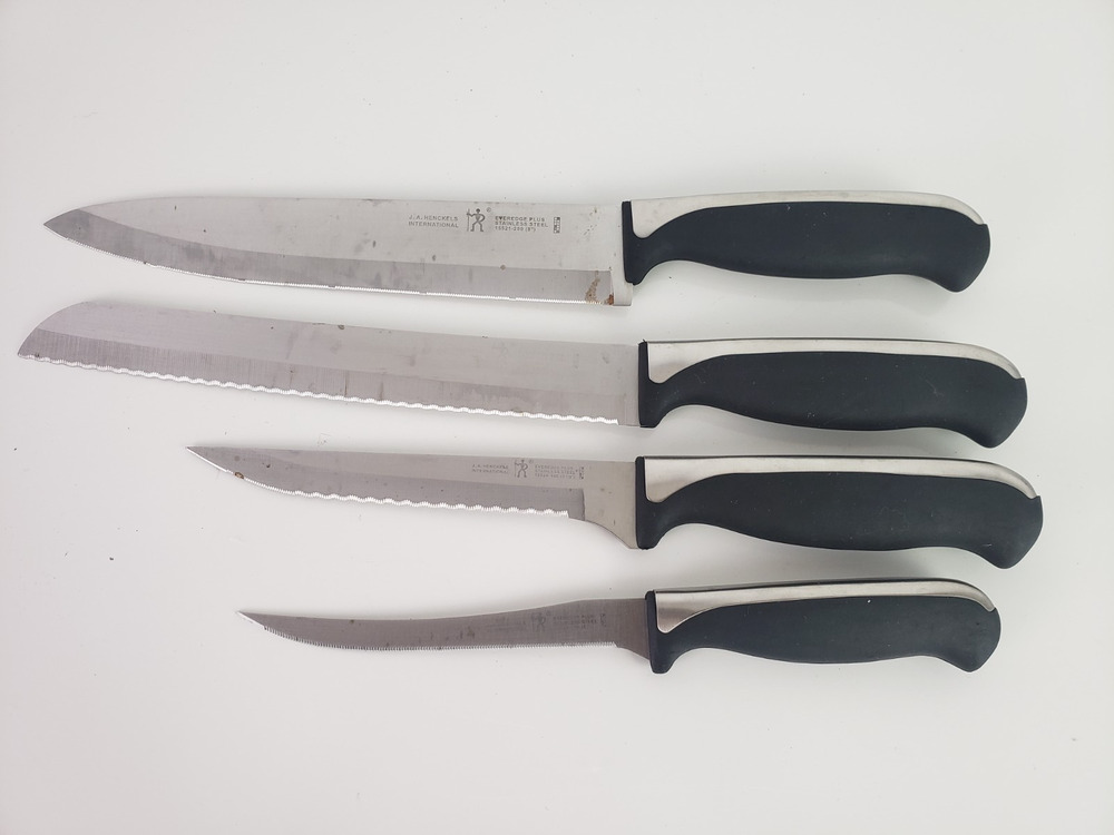 J.A. Henckels International Everedge Plus Mixed Lot of Utility Knives Set of 4